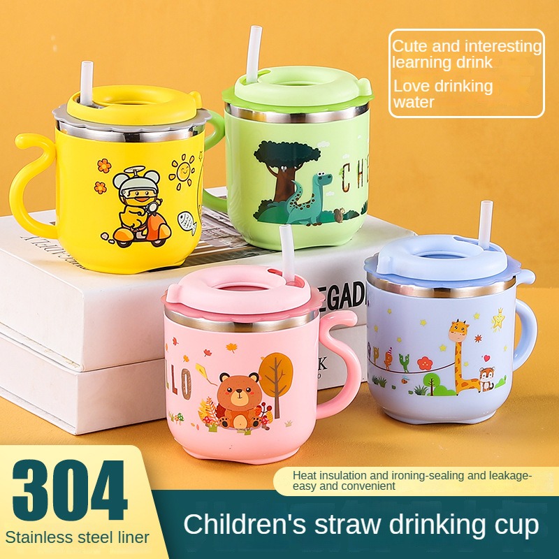 Baby Food Hipp - 270ml crianças copo de água canudinho
