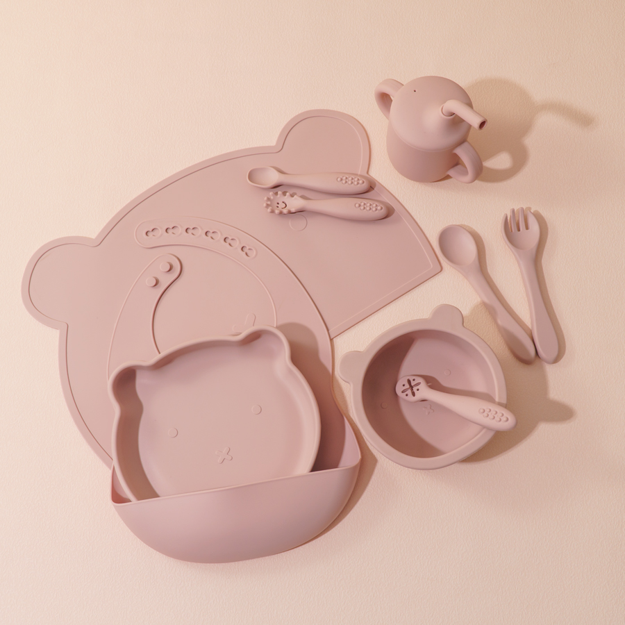Baby Food Chopper - Ajustável Silicone Baby Feeding Set, Babador,