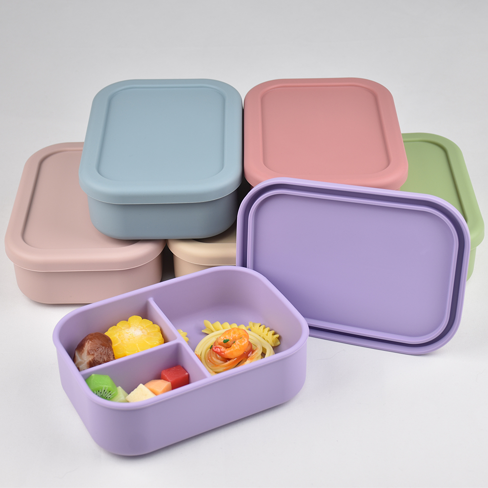 Baby Food Prep Containers - Lancheira bento de silicone de qualidade