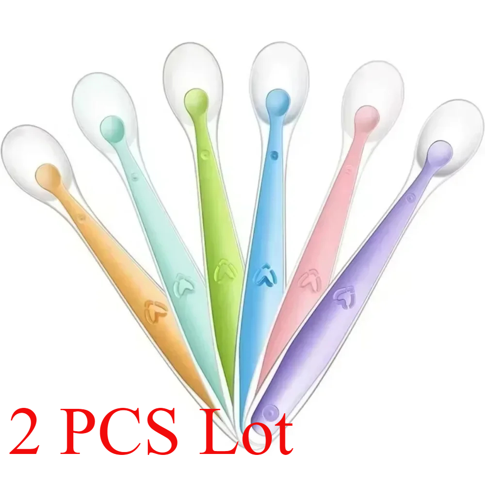 Baby Food Feeder - 2/1 pçs colher de silicone para