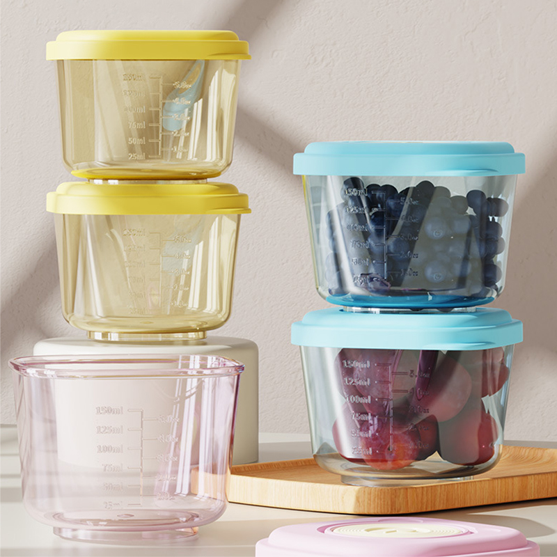 Baby Food Options - 6 recipientes de armazenamento de alimentos