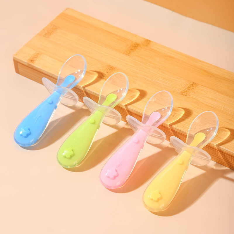 Baby Food Feeder - Colher de silicone para bebês, alimentação