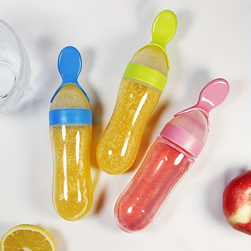 Baby Food Feeder - Garrafa de silicone para alimentação de