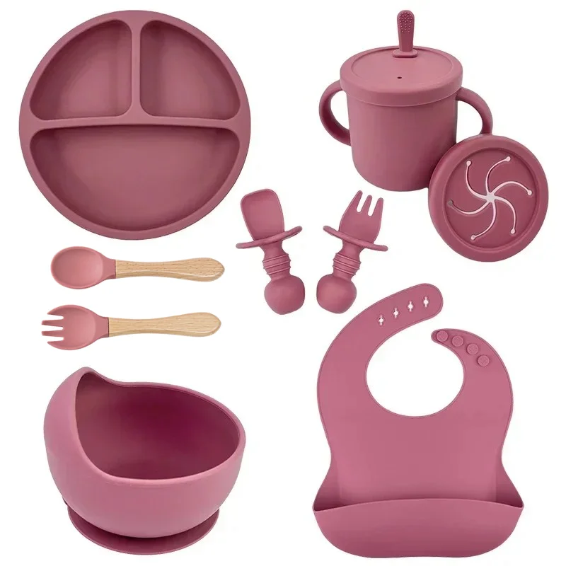 Baby Food Chopper - Conjunto de prato infantil de silicone