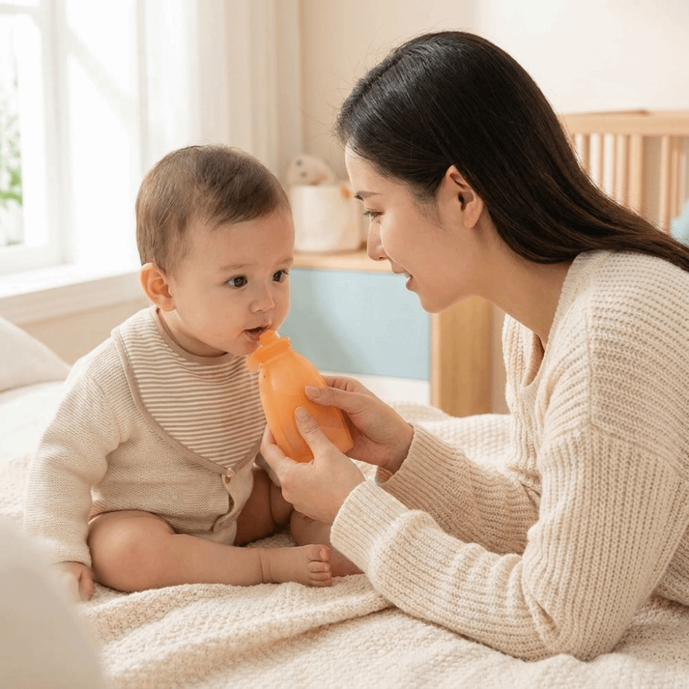 Baby Food Feeder - Pouch de Comida para Bebês Sem