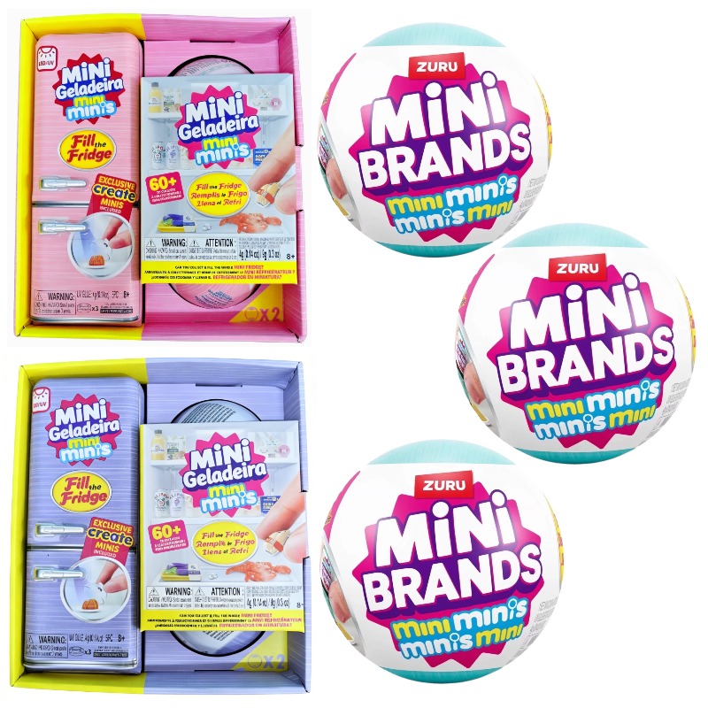 Baby Food Toy - Mini Bola Surpresa para Geladeira, Caixa
