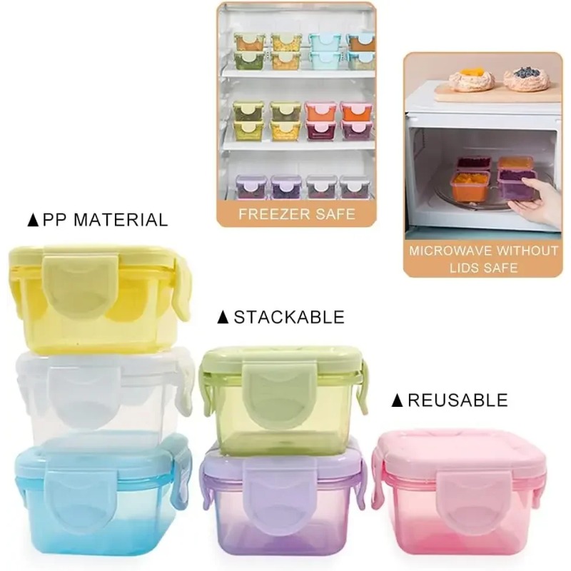 Conjunto de 4 Mini Potes Hermé - Baby Food Prep Containers avaliação e preço