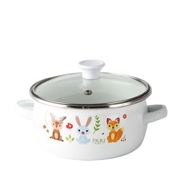 Mini panela de sopa esmaltada  - Baby Food Healthy avaliação e preço