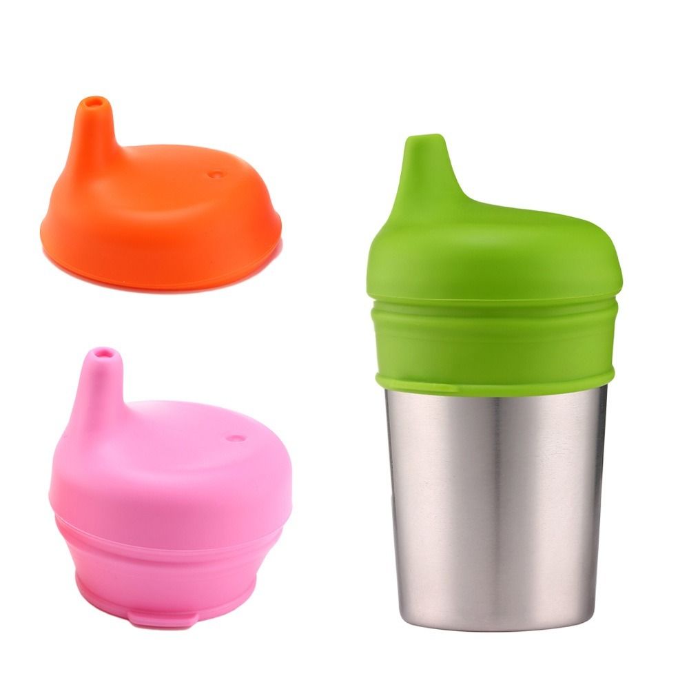 Baby's Silicone Sippy Cup Lids - Baby Food Bottle avaliação e preço