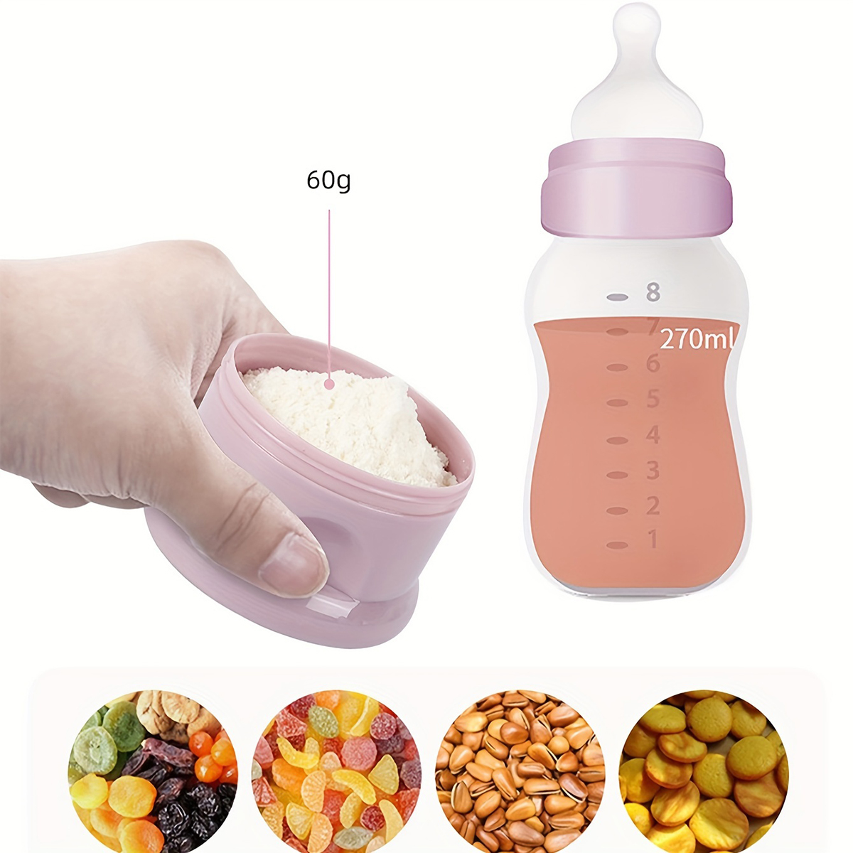 Recipiente de leite em pó para - Baby Food Options avaliação e preço