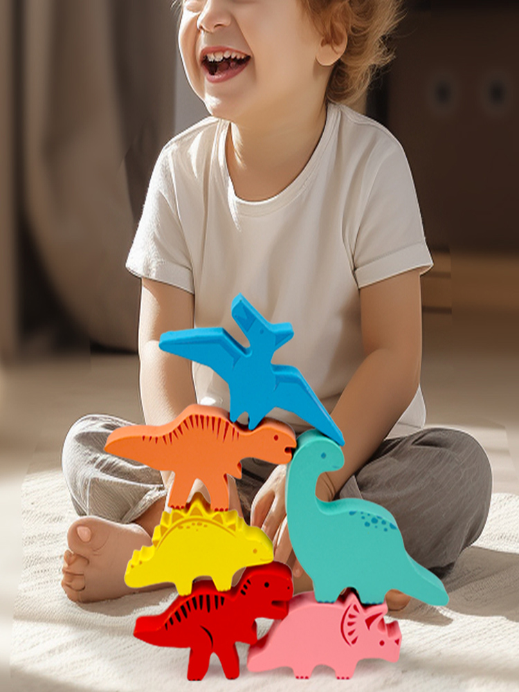 Blocos de equilíbrio de madeir - Baby Food Game avaliação e preço