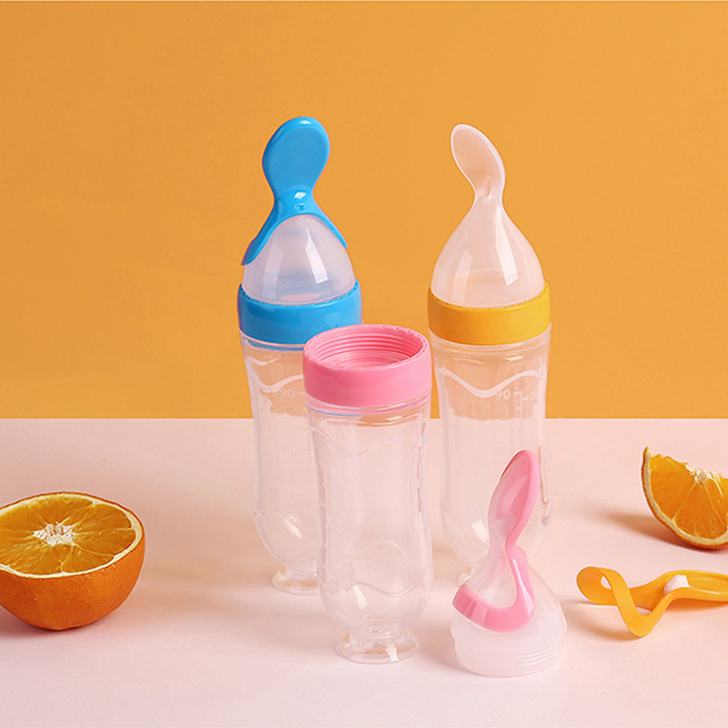 colher de silicone bebe pratos - Baby Food Feeder avaliação e preço
