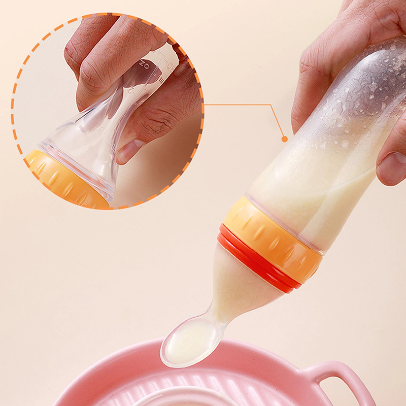 colher de silicone bebe pratos - Baby Food Feeder avaliação e preço