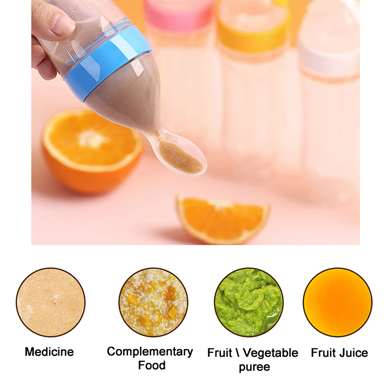 colher de silicone bebe pratos - Baby Food Feeder avaliação e preço