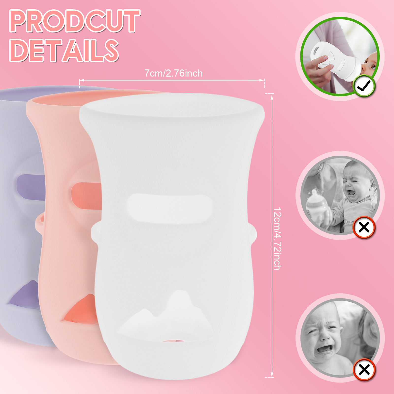 Mangas de silicone capa de gar - Baby Food Jar avaliação e preço