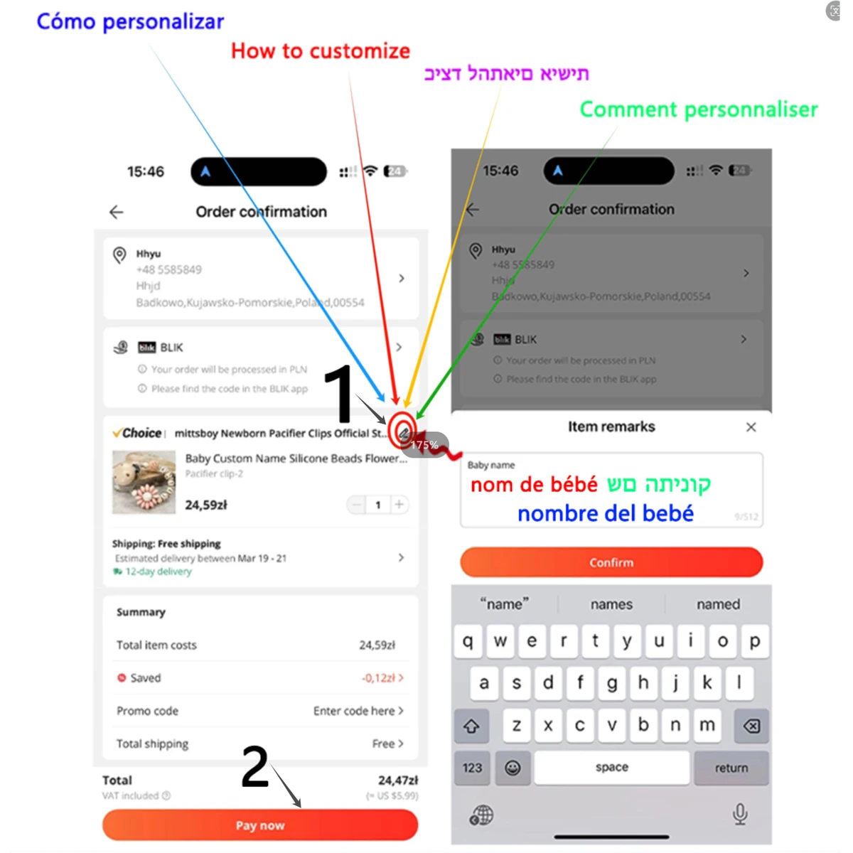 Novo nome personalizado bebê m - Baby Food Game avaliação e preço